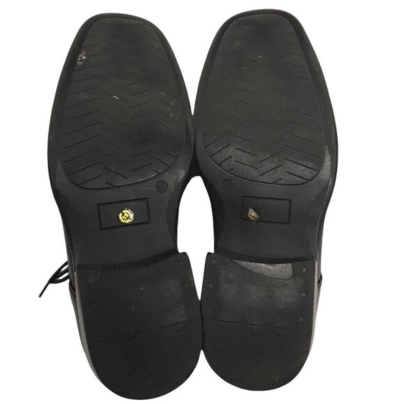 Stafford Oxford Dress Shoes Black Memory Foam Lace-Up Closed Square Toe Men's 11 - Picture 10 of 12